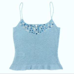 Mango Vintage 90s Angora Wool Cami Tank Top XS